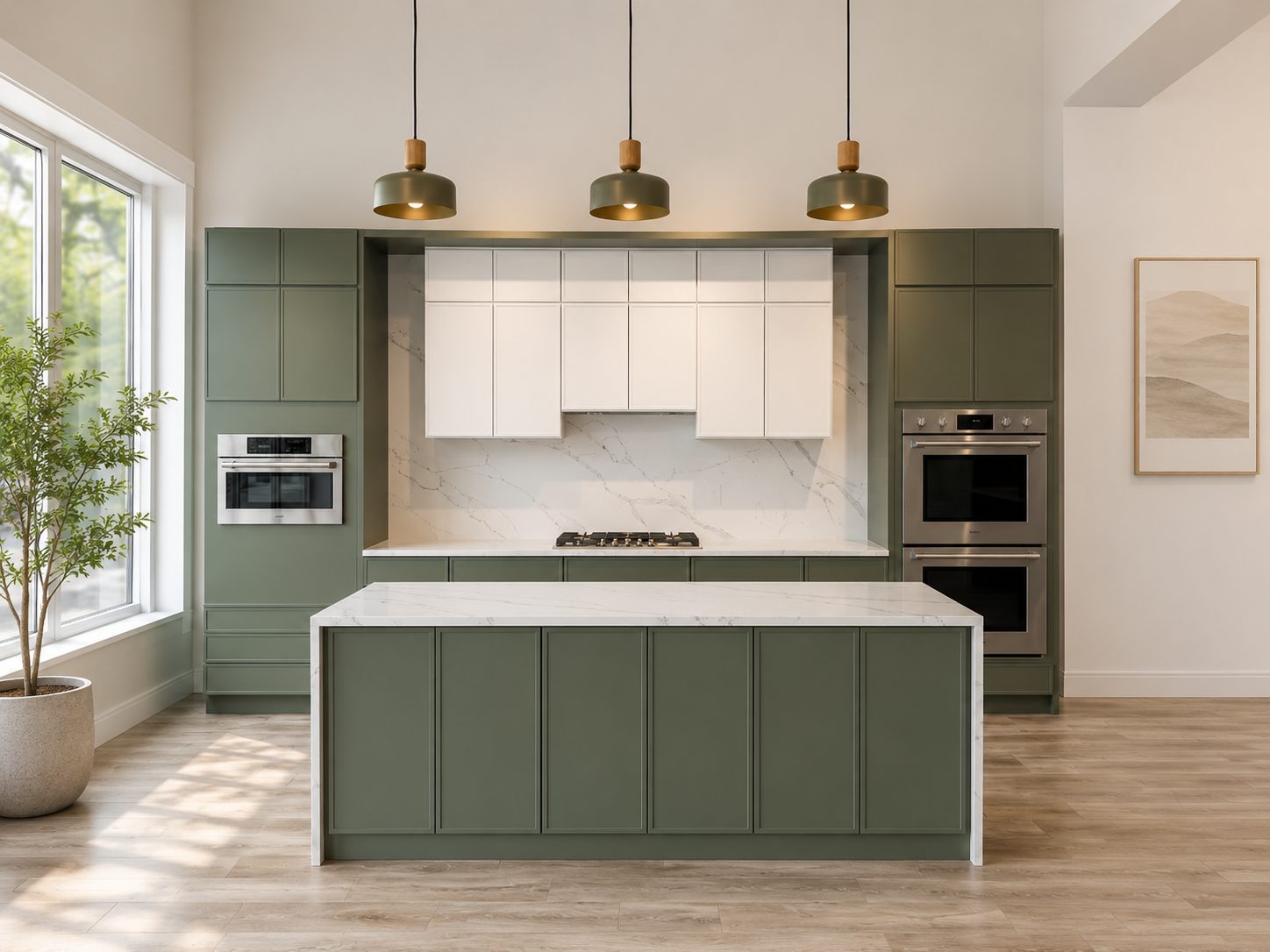 Moss & White Slim Shaker kitchen
